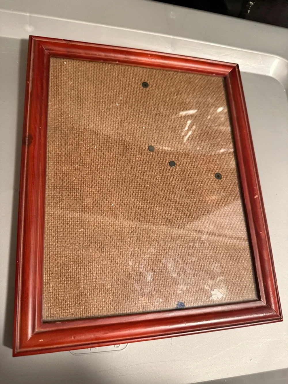Red Wood-Frame Cork Board - Home Accents